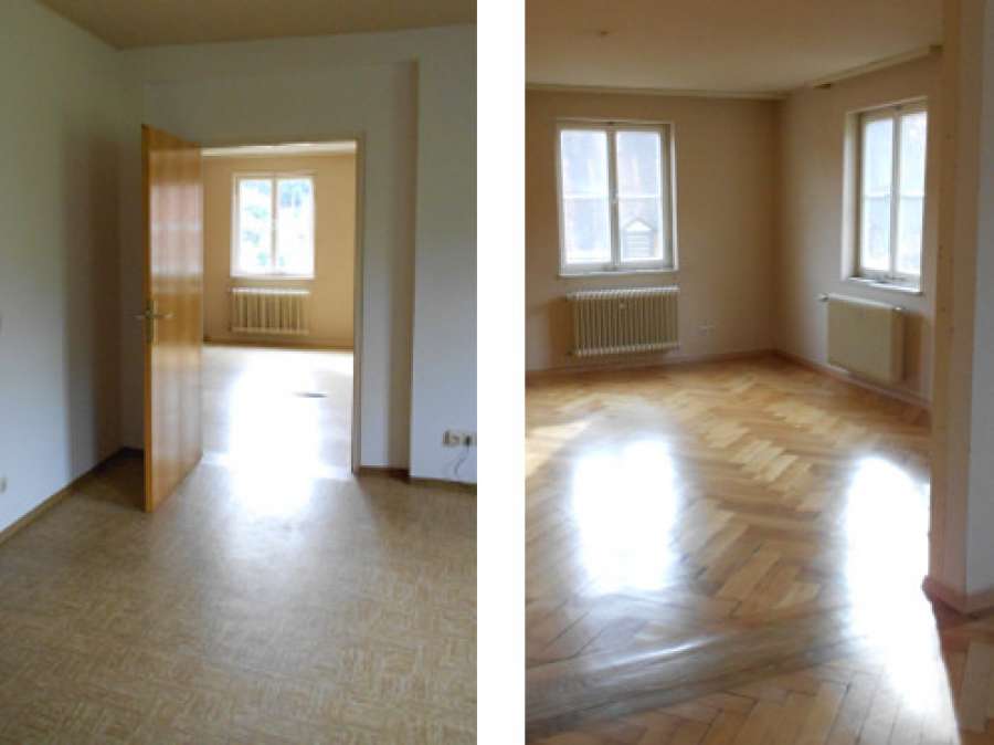 Wohnzimmer - Vor- und Endzustand