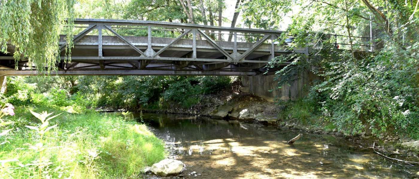 Balingen-Frommern, Stahlfachwerkbrücke